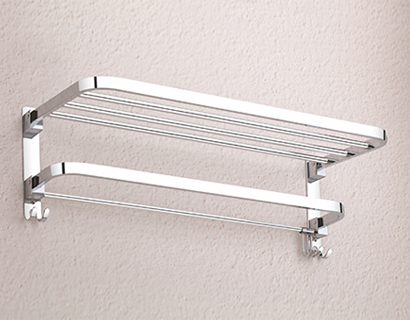 Double Decker Round Towel Rack