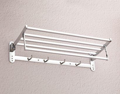 Full SS Folding Square Towel Rack